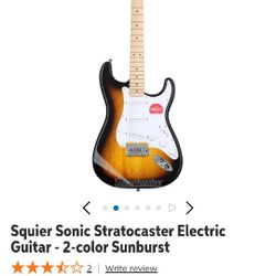 Fender Squier Sonic Stratocaster Electric Guitar - 2-color Sunburst

