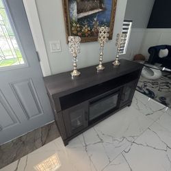 Electric fireplace and plus a tv  stand