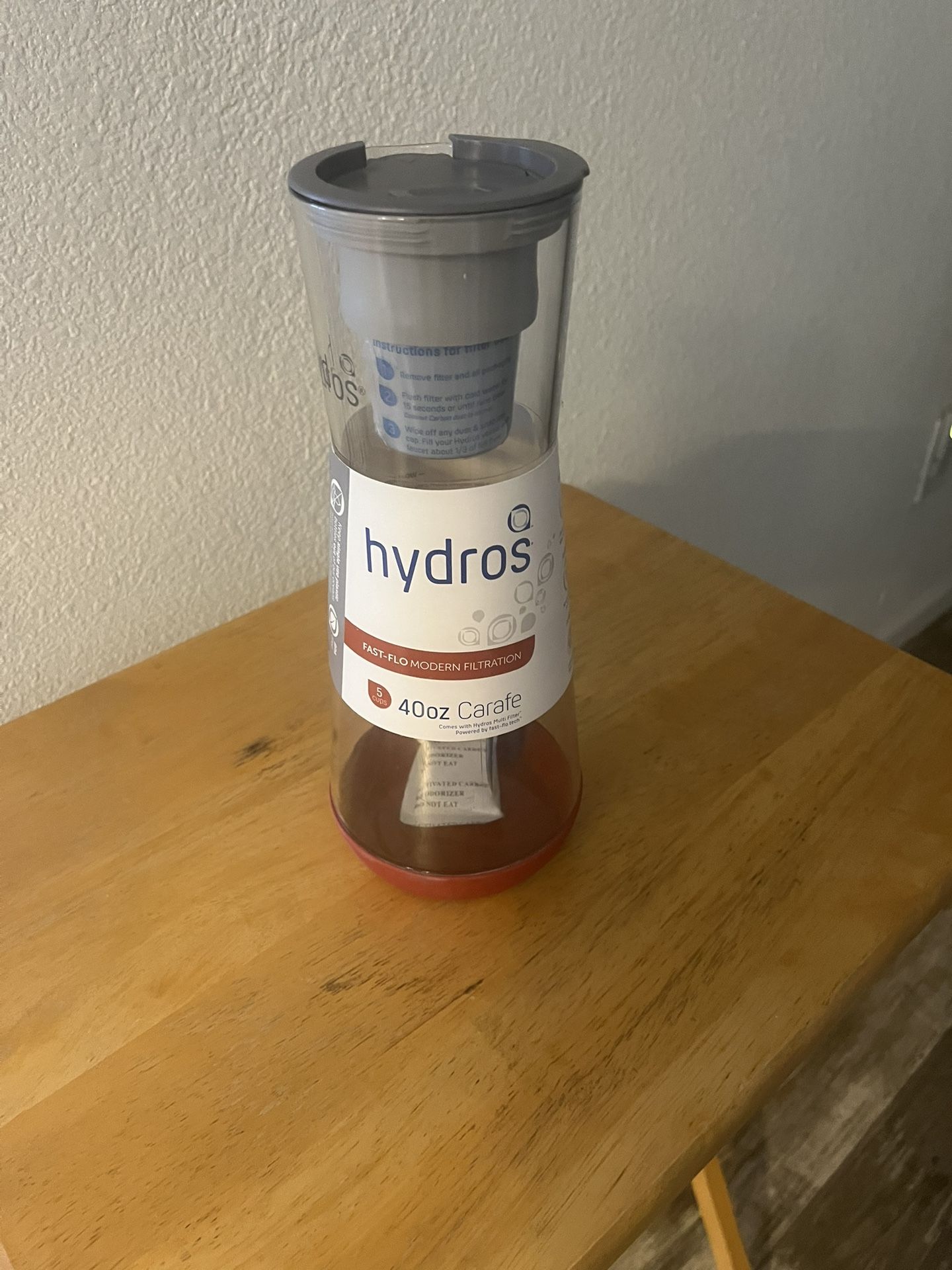 Hydros Fast-Flo Filtration 40 oz Carafe