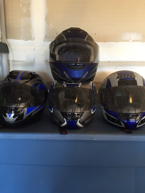 Large motorcycle helmets