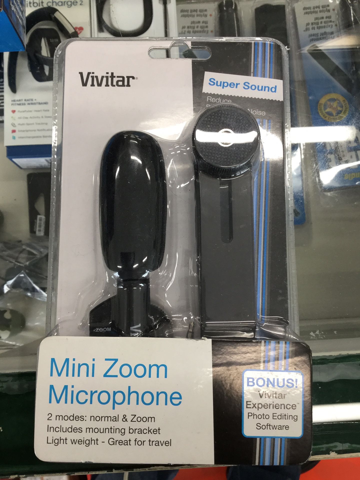 Vivitar mini zoom microphone with 6ft cable