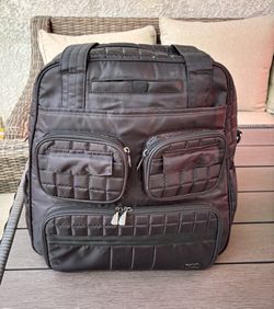 Lug Puddle Jumper Tote, Carry-on Personal Item Bag, Quilted Black