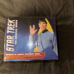 Star Trek The Original Series : Spock's Logic Puzzle Box Game, NIB,