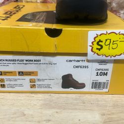 Carhartt Men's Rugged Flex 6 in. Work Boot-Composite Toe-Brown Lace 010M