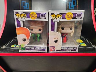 $30 obo -for both Funko Pop 'Hocus Pocus' WINIFRED SANDERSON Vinyl Figure #557 NRFB Bette Midler

Funko Pop 'Hocus Pocus' SARAH SANDERSON Vinyl Figure