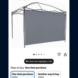 Ez Up Canopy Side Wall 