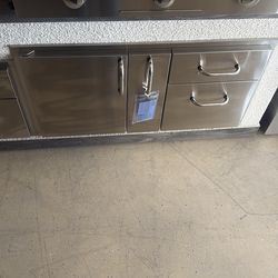 American Outdoor Grill 36-Inch Access Door With Platter Storage And Double Drawer - 18-36-SSDD