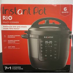 Instant Pot RIO, 7-in-1 Electric Multi-Cooker, Pressure Cooker, Slow Cooker, Rice Cooker, Steamer, Sauté, Yogurt Maker, & Warmer, Includes App With Ov