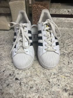 Adidas Superstar White Black Stripe Sneakers