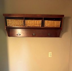 Wall Rack With Organising Baskets