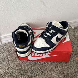 blue n gold nike dunks