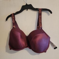 BEBE Burgundy Sexy Push Up Bra New