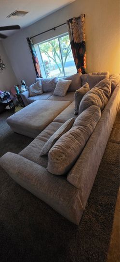 Large gray/light gray sectional