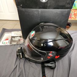 AGV Motorcycle Helmet With Sena And Gopro