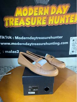 Coach Frederica Pebble Leather Loafers Women’s Size 10 – Brown with Box