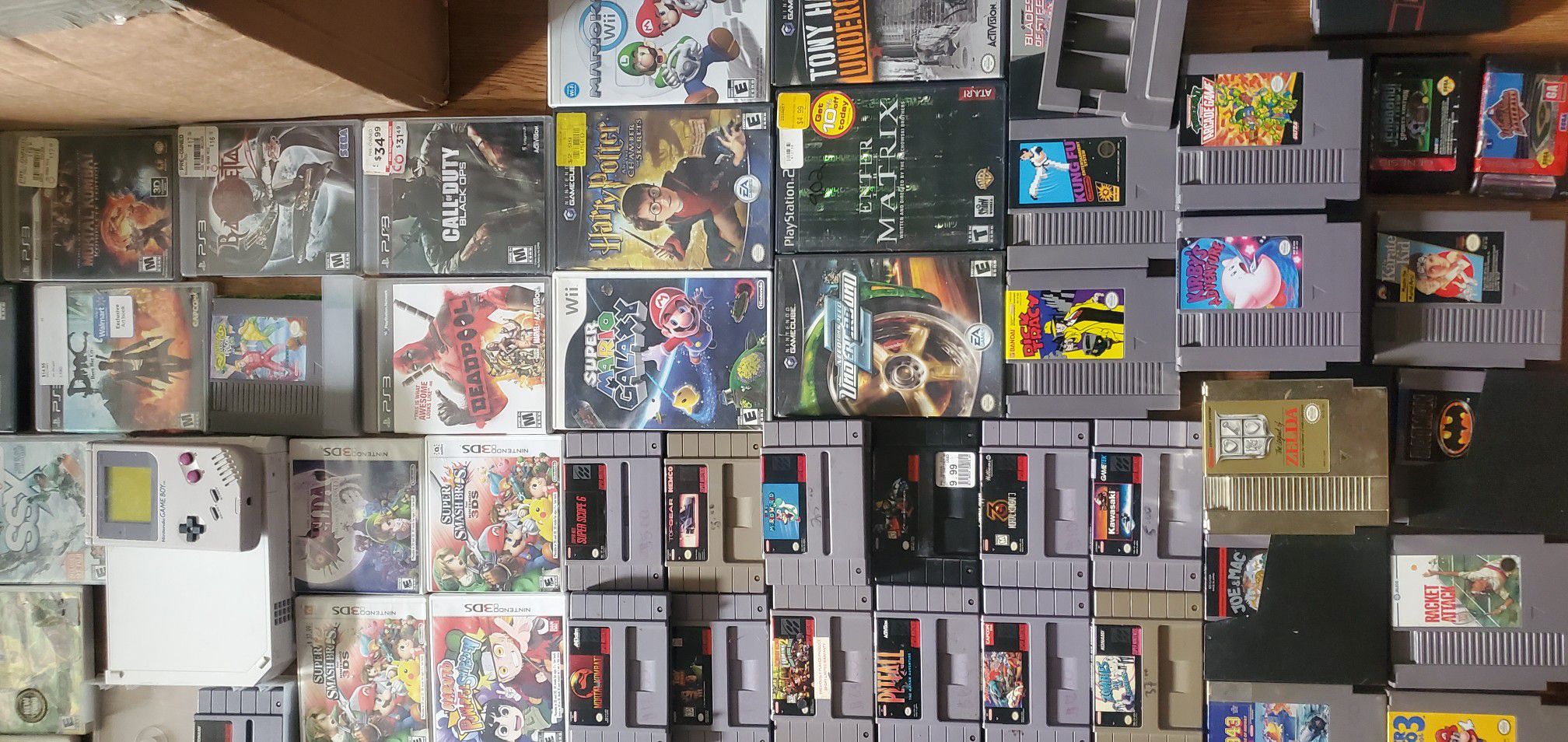 NES, SNES, PS1, PS2, N64, Wii, Ps3, Gamecube.