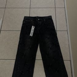 Purple jeans, size 36 flared