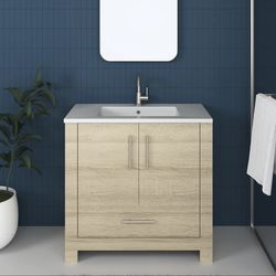 36" Bathroom Vanity with integrated counter top