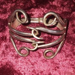 Unique Silver Fork Bracelet 