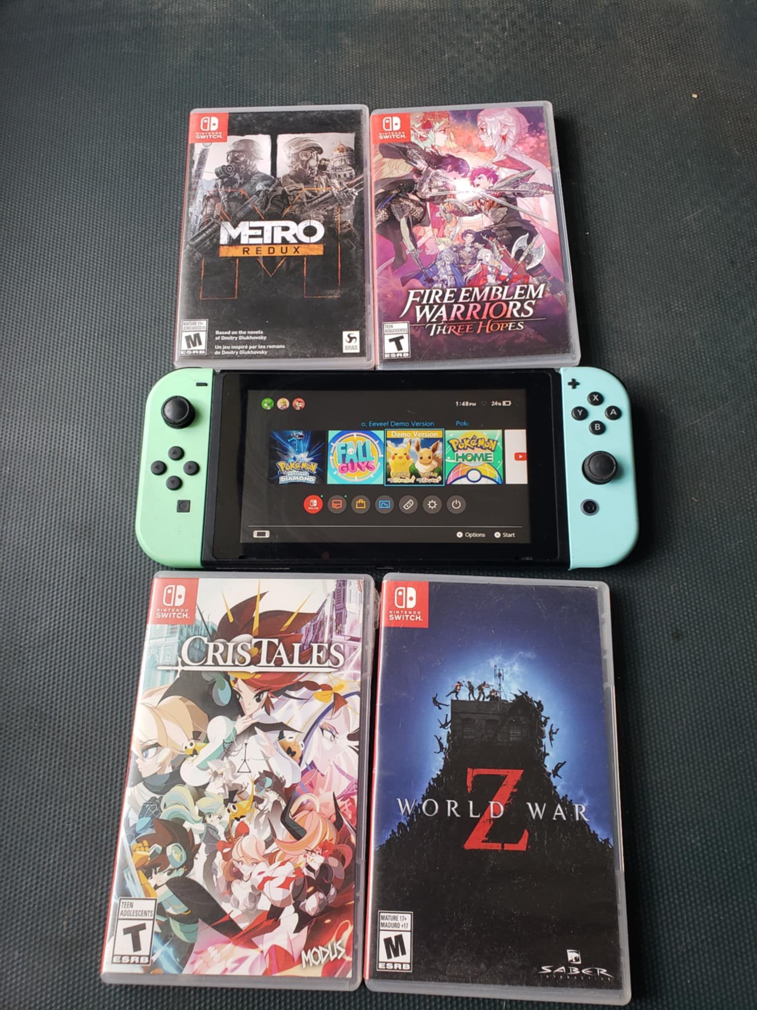 New Conditions. Limited edition animal Crossing Nintendo switch noo 2018 this is 2020 V2 256GB. Has Games installed plus 4 sealed Games $320! Firm