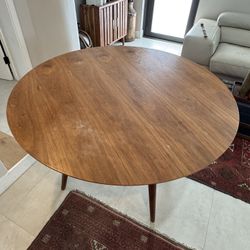 Solid Wood Dining Table Round 