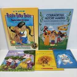 Lot of 5 Spanish & Bilingual Children's Books