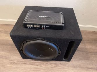 rockford fosgate p2 12” y amp funsionan bien 