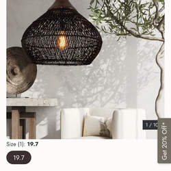 Boho pendant light