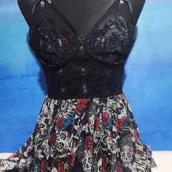 Avidlove Skull Print Lingerie Size 14w
