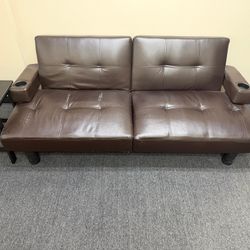 Leather couch 
