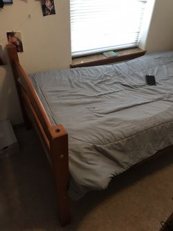 Twin bed frame and mattress 150 obo