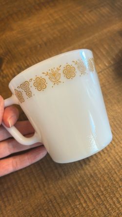 Vintage Pyrex “Butterfly Gold” - Set Of 6 Mugs