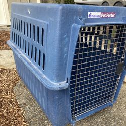Pet Porter Blue Dog Crate