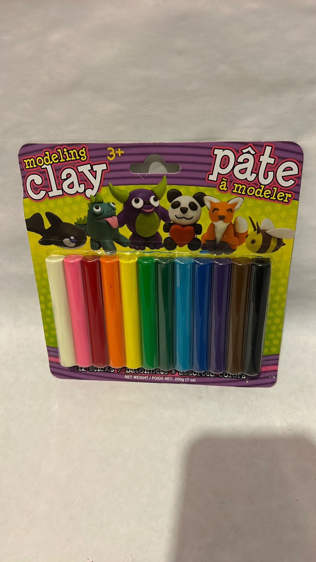 Modeling Clay 12 Assorted Colors Stick Set Non-Toxic