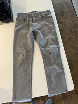 Hollister 30/32 Slim Straight Gray Jeans