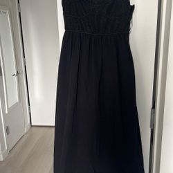 Black Lace Corset Dress – Crescent – Size Small