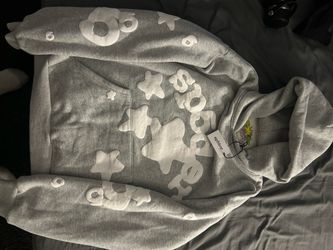gray sp5der hoodie