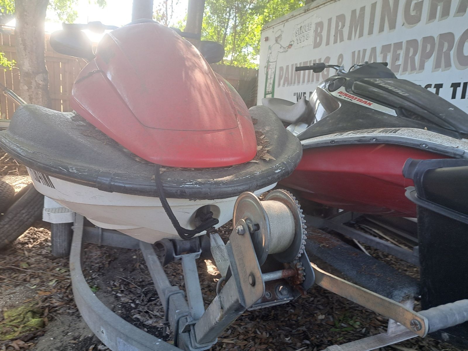 2003 & 2006 Honda Jet Skis With Aluminum Trailer
