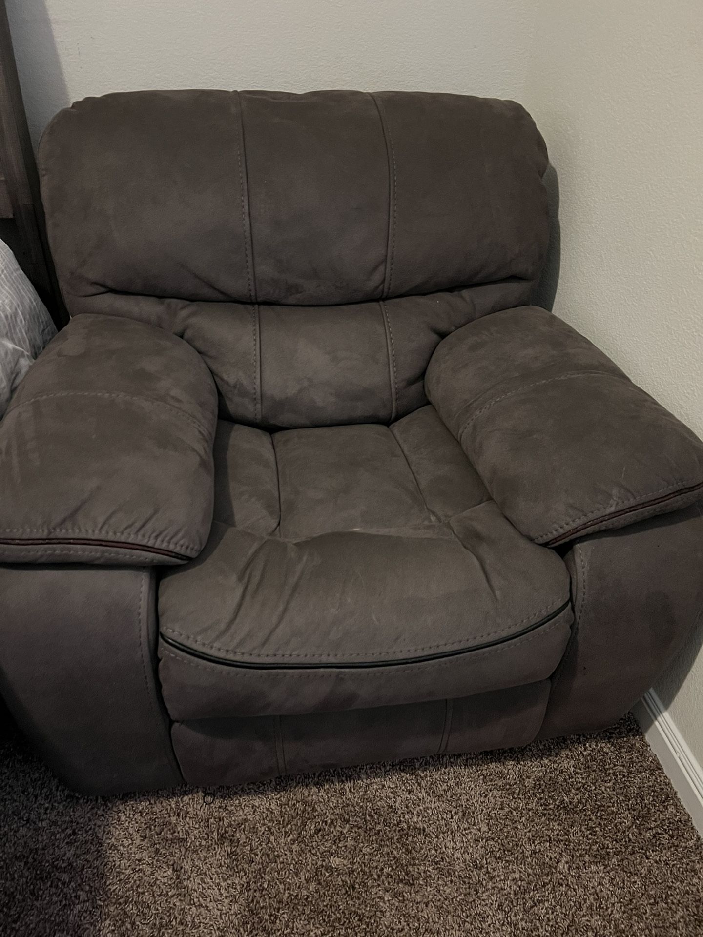 Gray Recliner 