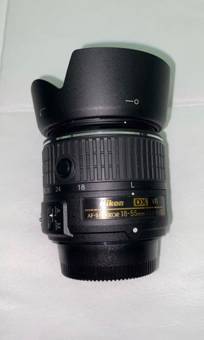 Nikon 18-55 mm lense with filter