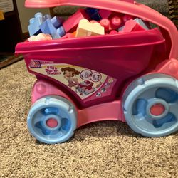 Wagon With Mega Blocks