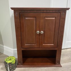 Brown Bathroom Wall Cabinet