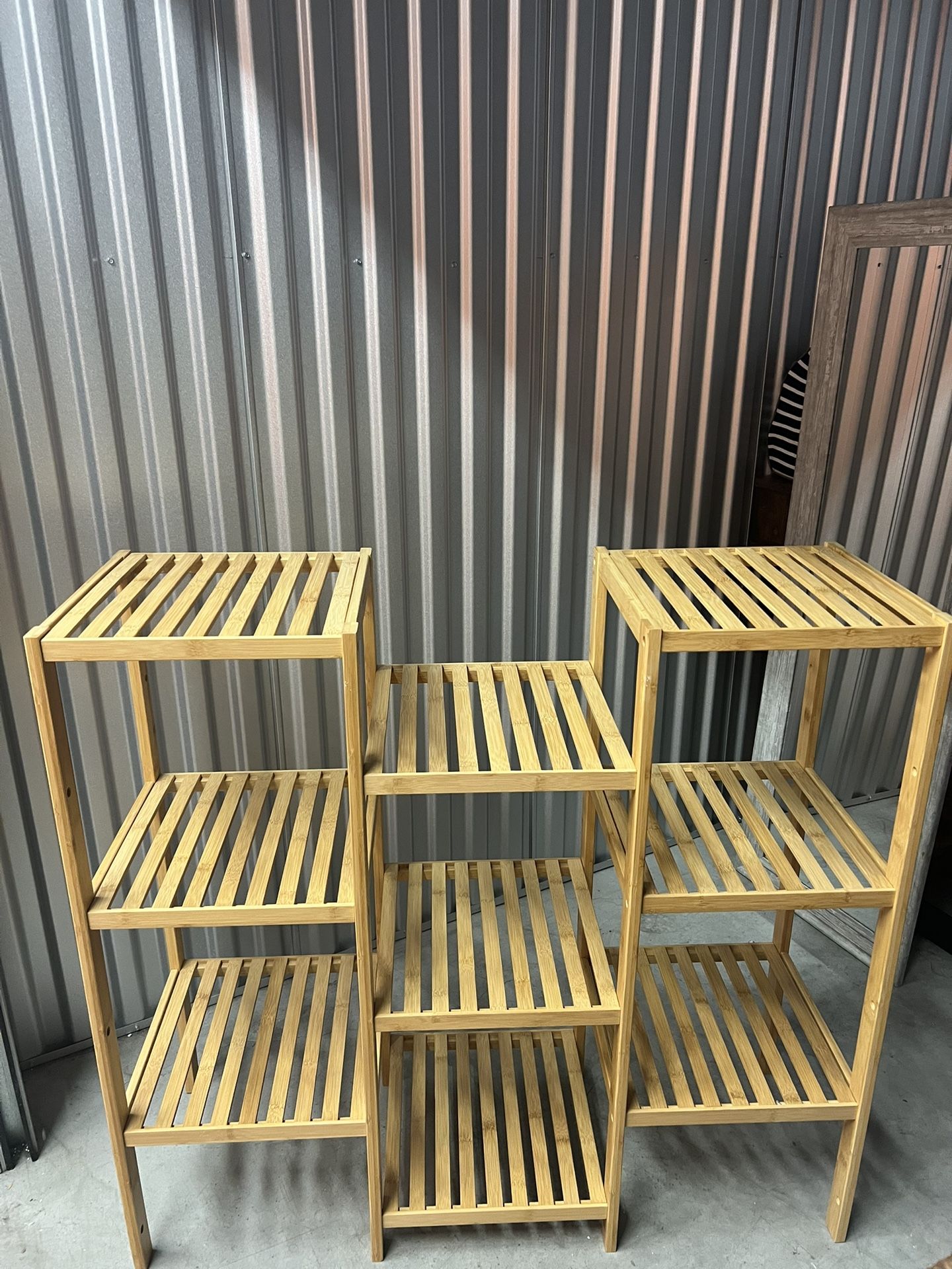Bamboo Multi-Tier Plant Stand / Storage Shelf