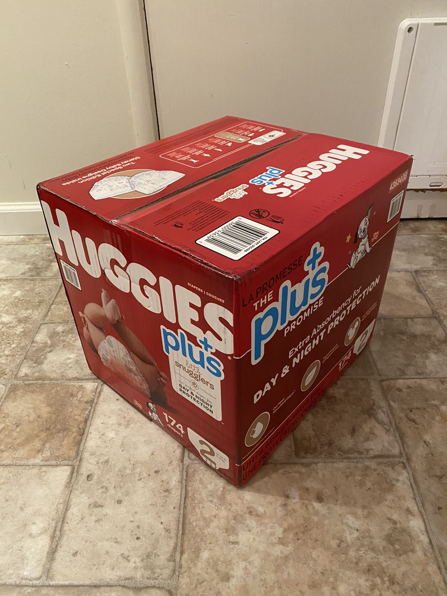 Huggies Little Snugglers Plus Diapers Size 2, 174-count