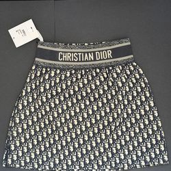 100% Authentic Dior Oblique Printed Mini Skirt