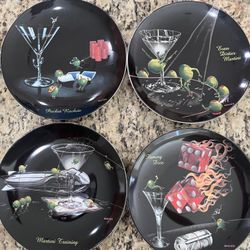 Michael Godard Santa Barbara Martini Plate Set