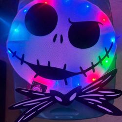 Disney 22-in Hanging Lighted The Nightmare Before Christmas Jack Skellington Led Door Decoration (NEW)