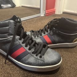Gucci High-Top Sneakers – Size 11.5