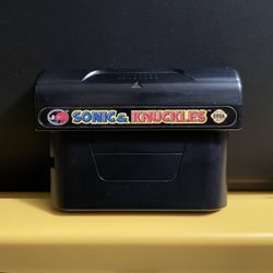Sonic & Knuckles for Sega Genesis video game console system and The Hedgehog cartridge Cart