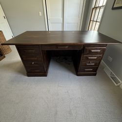 Solid Wood Office Desk – 6’ x 3’